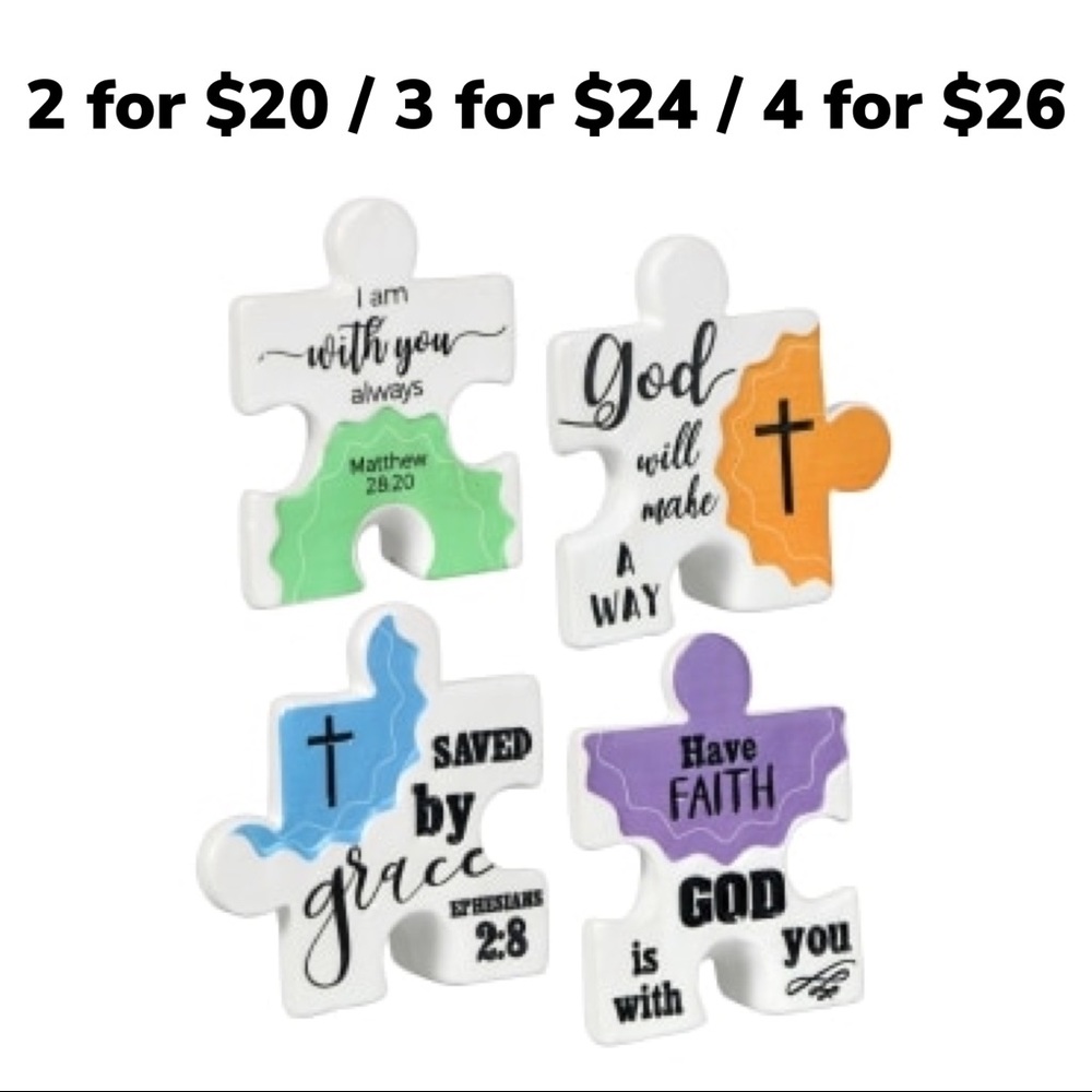 INSPIRATIONAL CERAMIC PUZZLE PIECE 🆕 - Picture 4 of 4